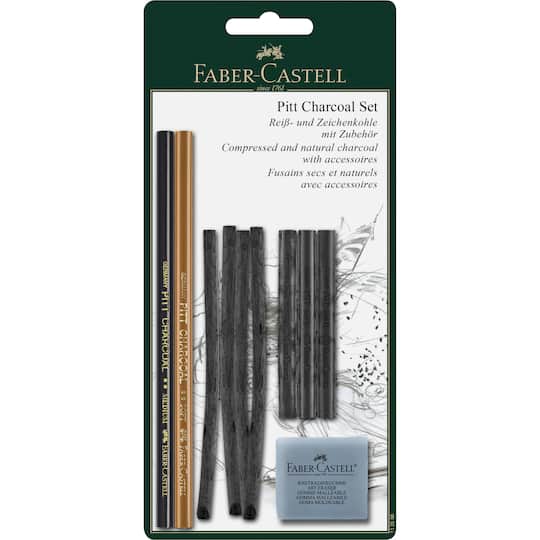 10 Pack: Faber-Castell® 10 Piece Pitt Charcoal Set